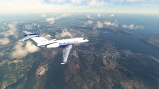 MSFS Munchen Josef Strauss EDDM  Athens Eleftherios Venizelos LGAV full flight vatsim Longitude [upl. by Groscr]