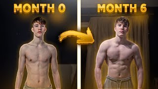 6 Month Body Transformation from Skinny to Less Skinny [upl. by Wyatan]