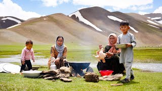 Shepherd Mother Cooking Shepherd Food in the Nurture  Village life in Afghanistan [upl. by Reece147]