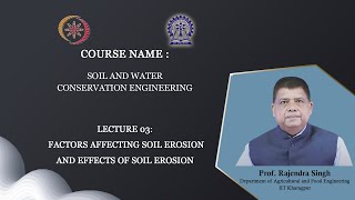 Lecture 3 Factors affecting soil erosion and effects of soil erosion [upl. by Canute]