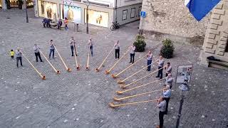 The Swiss Alp Horn  Lucerne city Switzerland [upl. by Namlak972]