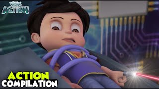 Vir Powers  19  Vir The Robot Boy  Action Compilation  Hindi Cartoons For Kids spot [upl. by Dnilasor]