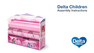 Delta Children Deluxe Book amp Toy Organizer Assembly Video [upl. by Rich]