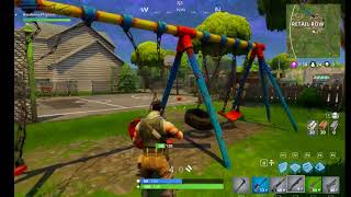 Fortnite The Swing Set Glitch Retail Row [upl. by Gile]