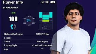 PES 2021  How to Recruit Diego Maradona in Master League or any other Legends [upl. by Darcey541]