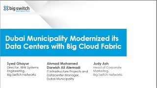 Webinar Dubai Municipality Modernized its Data Centers with Big Cloud Fabric [upl. by Moises495]