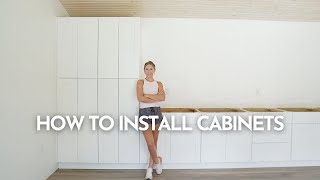 How to Install Cabinets [upl. by Mcguire]