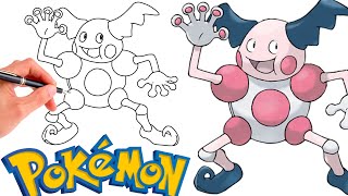 How To Draw MR MIME POKEMON 122  Generation 1 [upl. by Sorodoeht]