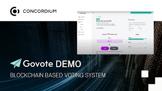 GoVote Demo  Blockchain based voting system [upl. by Noreh]