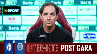 INTERVISTE POST GARA SSC BARI vs AC REGGIANA [upl. by Beaudoin]