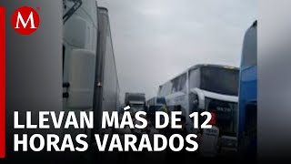 En Tamaulipas continúa bloqueo de agricultores en la Carretera Federal 101 [upl. by Eimot]