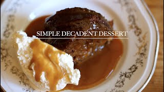 SIMPLE DECADENT DESSERT Date Pudding with Salted Caramel Sauce [upl. by Kajdan]