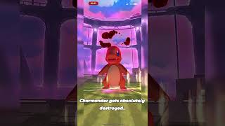 Charmander gets absolutely destroyed charmander pokemongo viral shorts [upl. by Kendy498]