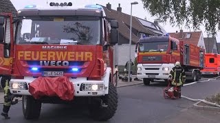 MASCHINE BRANNTE IN PRODUKTIONSHALLE  Vollalarm Feuerwehr Erkrath [upl. by English46]