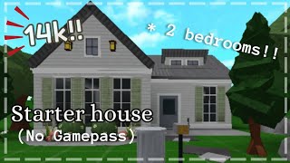 14k Starter house no gamepass  Roblox Bloxburg [upl. by Atikal]