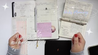 10 Day Planning Mid Month  Amidst The Grey Method  Alastair Method  Bullet Journal Pocket [upl. by Zemaj]