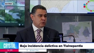 A la baja la incidencia delictiva en Tlalnepantla  Noticias con Crystal Mendivil [upl. by Olsson]