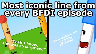 The most iconic line from every BFDI episode… [upl. by Forrer]