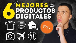 Los 6 MEJORES Productos Digitales Para Vender En Etsy 2024 [upl. by Assille]