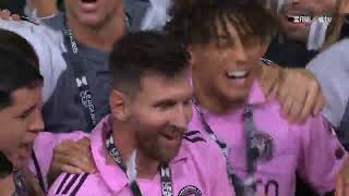 Messi Gives Captaincy To Yedlin To Lift Trophy [upl. by Saiasi]