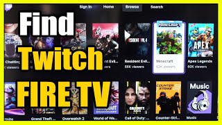 How to Find amp Move Twitch App on Amazon Fire TV Favorites [upl. by Hadeehuat]