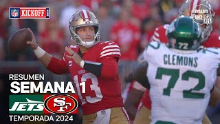 New York Jets vs San Francisco 49ers  Semana 1  NFL 2024  Highlights Resumen en español [upl. by Zephan137]