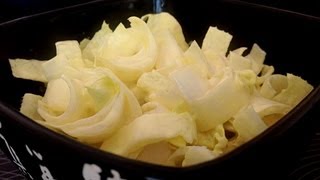 Quick Endive salad  Szybka Salatka z Cykorii  Anias Polish Food Recipe 30 [upl. by Eiluj]