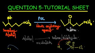 PCC REACTION ALCOHOL TO KETONE  OXIDATION REACTION [upl. by Rexanna236]