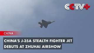 Chinas J35A Stealth Fighter Jet Debuts at Zhuhai Airshow [upl. by Hbaruas]