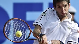 Federico Delbonis vs Marco Chiudinelli R1 Gstaad 2015 Highlights [upl. by Kaela]