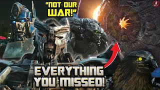 UNICRONS PLAN Transformers Rise Of The Beasts Trailer 2 Breakdown amp Easter Eggs [upl. by Htial]