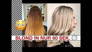 Blonde Haare in nur 60ig sec [upl. by Anadal685]