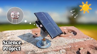 Automatic Solar Tracker ☀️ WITHOUT ARDUINO  Simple Science Project [upl. by Drida234]