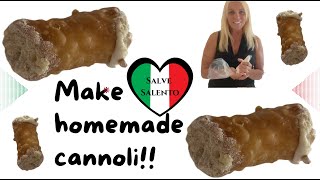 Love cannoli You can make delicious homemade cannoli at home Easy recipe you can make no bakery [upl. by Aiuqal]