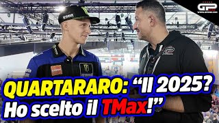 Quartararo la sorpresa “Fra tutte le Yamaha di Eicma ho scelto il TMax” [upl. by Abroms]