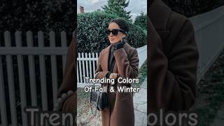 Fall amp Winters Most Wanted Colors You Need To Know [upl. by Rehpotsrihc]