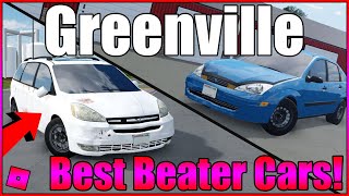 Best BEATER CARS In Greenville No Gamepasses  Roblox Greenville Wisconsin [upl. by Calypso]