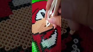 Noooo Knuckles 💔🥺 knuckles hamabeads sonic [upl. by Lien]