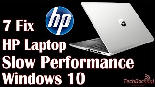 Speed Up HP Laptop Slow Performance  7 Fix How To [upl. by Suiravat]