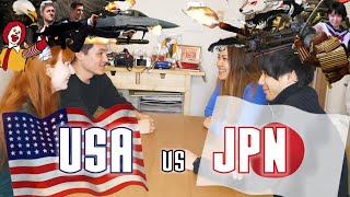 JAPAN vs USA Physical Challenges【YouTube Olympics ROUND 1】 [upl. by Nanaek]