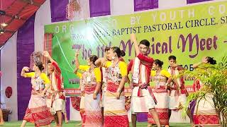 POITO KHWLAINAI ROK LE COVER DANCE BY TOKMAKARI BAPTIST CHURCH BBPC 11th MUSICAL MEET  2024 [upl. by Ronile]