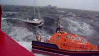 RNLI Peterhead Tamar Lifeboat rough sea poor day RNLI Film of the year [upl. by Pisarik898]