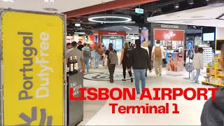 Lisbon Airport Terminal1 Walking Tour May 2023  DutyFree Lisbon  Turkish Airline Istanbul Airport [upl. by Eilitan556]