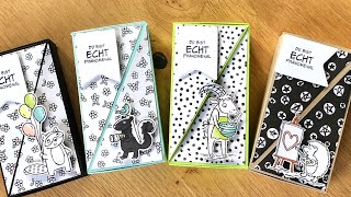 Kleine Verpackung mit diagonalem Verschluss StampinUp Party im ZooMitgebselschnell und einfach [upl. by Ylecara291]