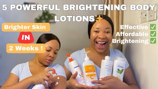 5 Effective Body Lotions for Skin Enhancing amp Brightening  Affordable Brightening Lotions 3X Glow [upl. by Retrop20]