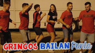 Gringos Comen Baleadas y Bailan Punta Catracha [upl. by Htrowslle]