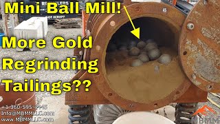 Regrinding Gold Tailings In A Mini Ball Mill Better Recovery amp More Gold [upl. by Benoit]