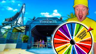 MYSTERY WHEEL Decides Which THEME PARK I Visit  Episode 5 [upl. by Claresta110]