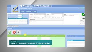 WebGerest  créez la commande professeur dun lycée Hôtelier [upl. by Loggia]