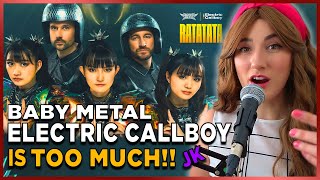 I CANT HANDLE IT Vocal Coach Analysis of Baby Metal and Electric Callboy quotRATATATAquot [upl. by Ahsirak]